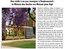 Communiqué - Voujeaucourt en janvier 2010 !