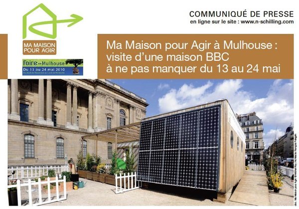 Communiqué - Ma Maison pour Agir à Mulhouse : visite d’une maison BBC à ne pas manquer du 13 au 24 mai Communiqué - Ma Maison pour Agir à Mulhouse : visite d’une maison BBC à ne pas manquer du 13 au 24 mai